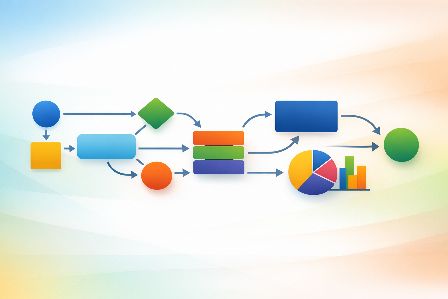 Workflow diagram illustrating process flow