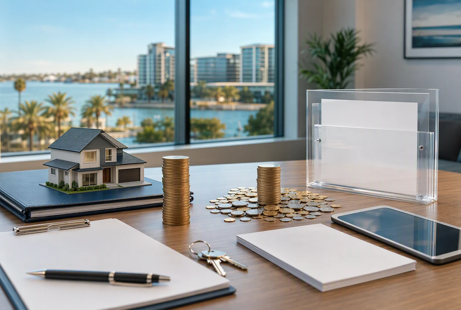 Infographic comparison of property management fee structures