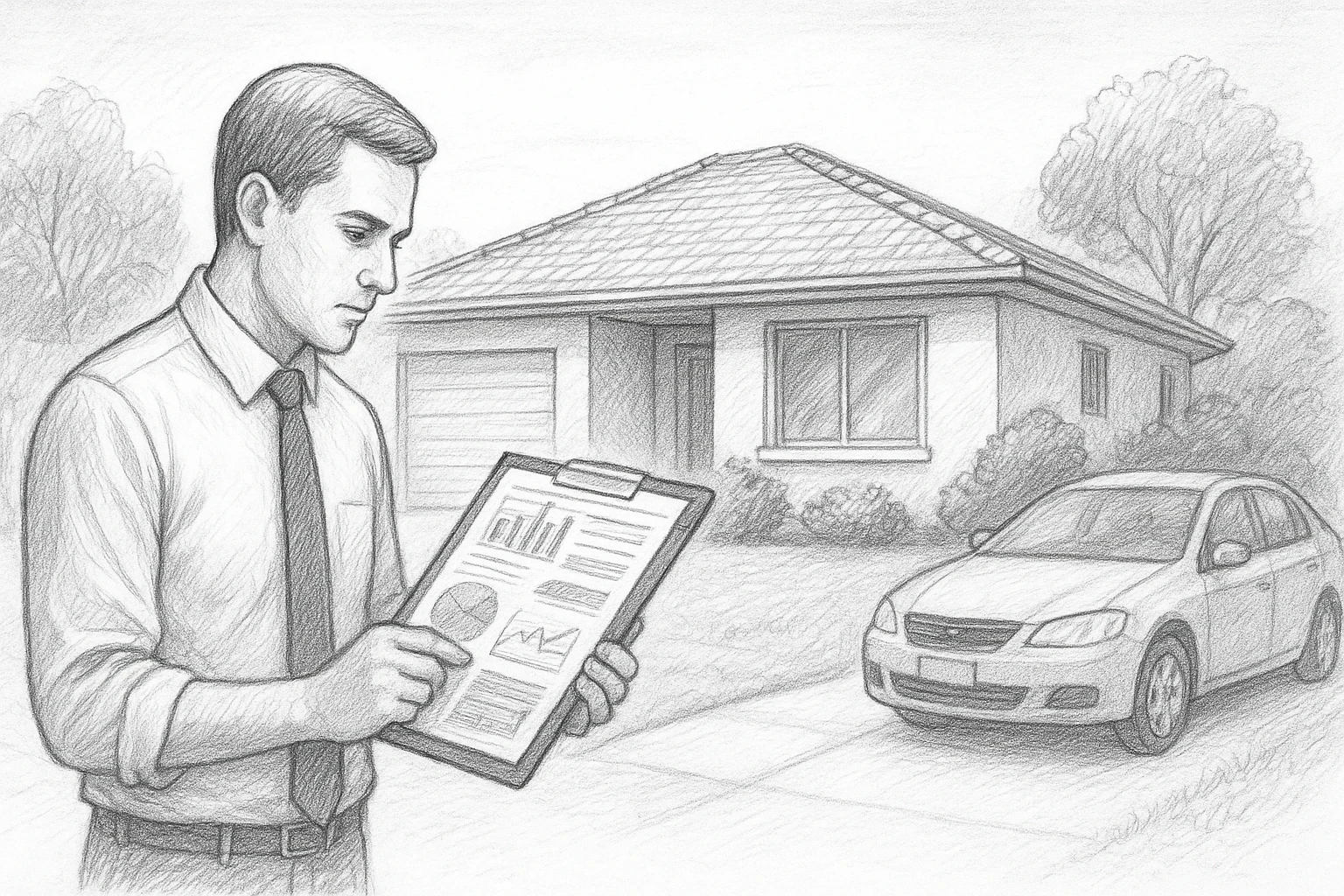 Property manager assessing Perth rental listings