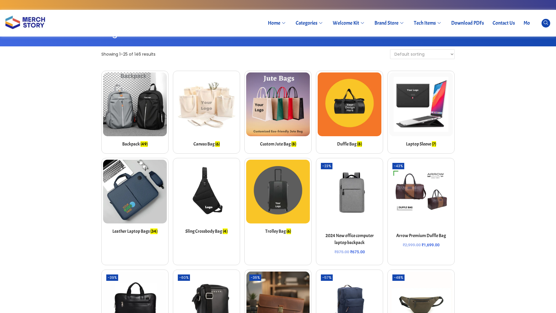 Premium branded laptop bags