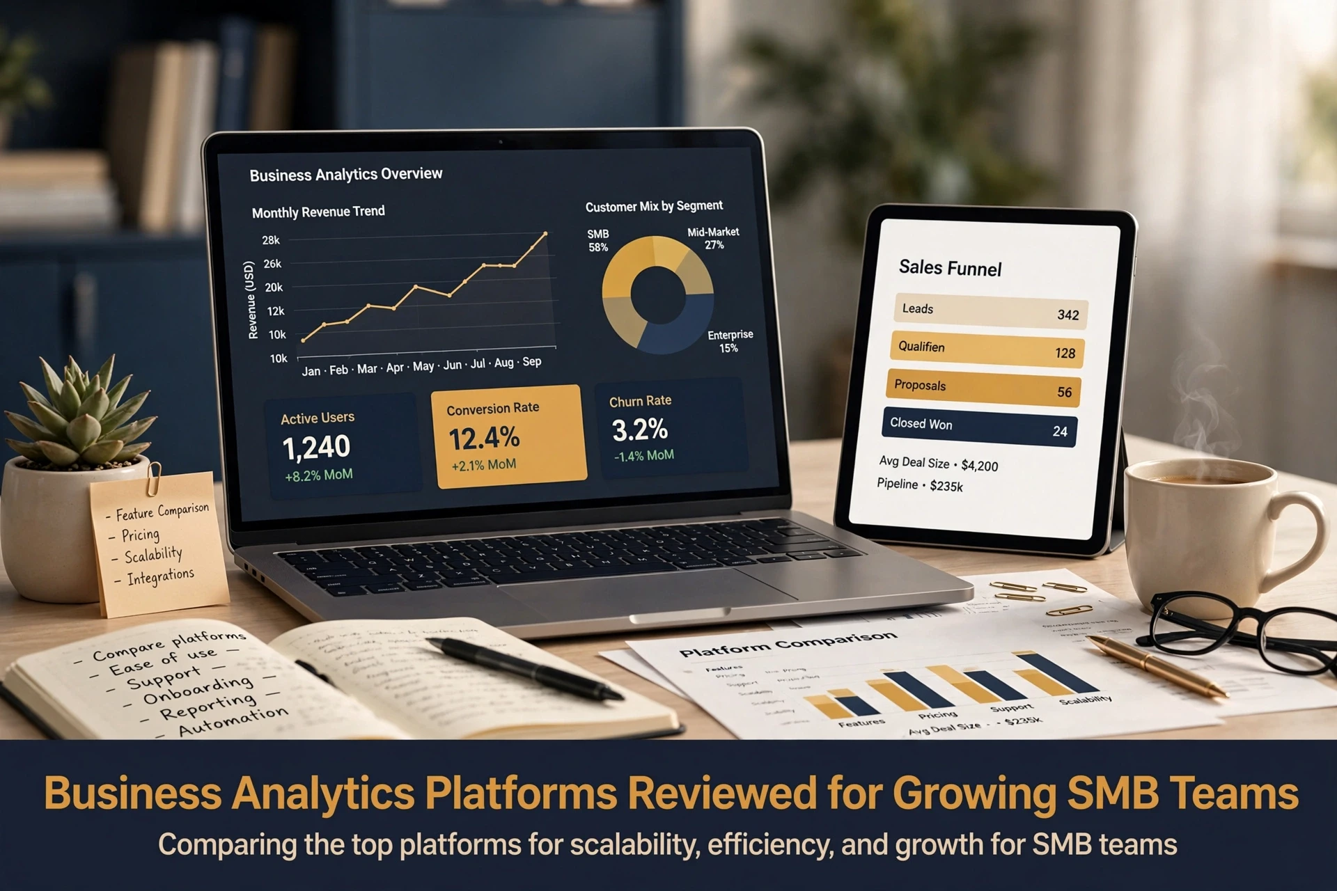 Business Analytics Platforms Reviewed for Growing SMB Teams