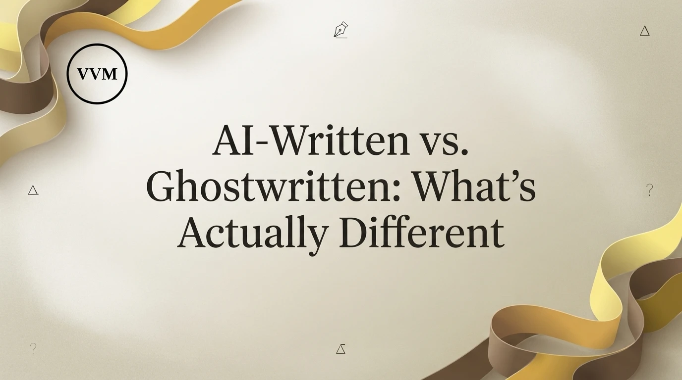 AI-Written vs. Ghostwritten: What's Actually Different