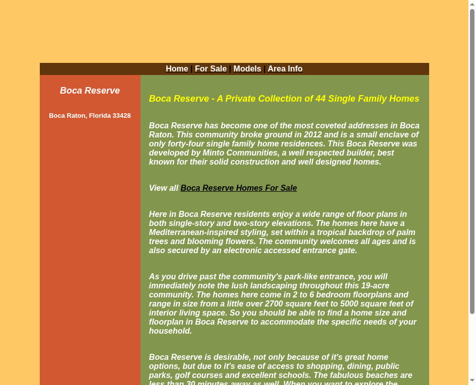 Boca Reserve