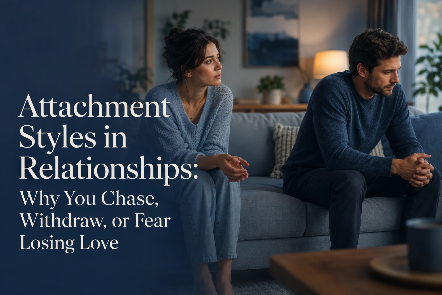 Attachment styles in relationships and the emotional wounds behind chasing, withdrawing, and fear of losing love