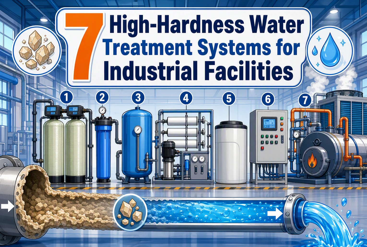 7 High-Hardness Water Treatment Systems for Industrial Facilities