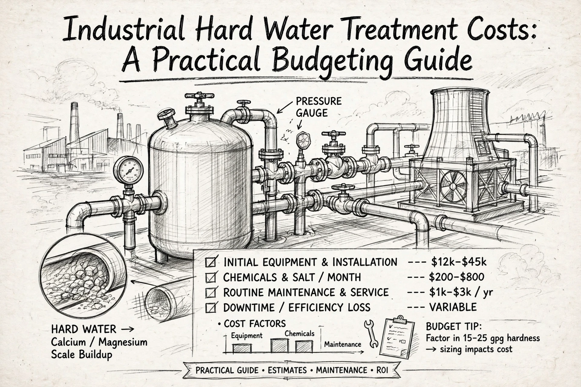 Industrial Hard Water Treatment Costs: A Practical Budgeting Guide