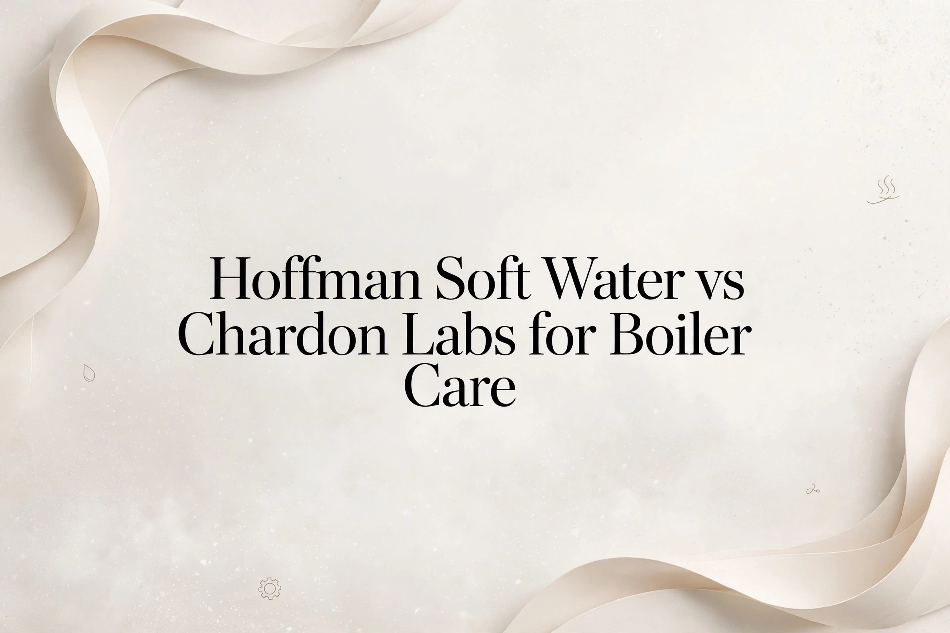 Hoffman Soft Water vs Chardon Labs for Boiler Care