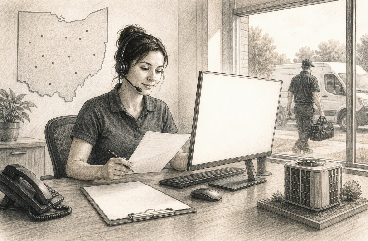 Dispatcher tracking leads with custom website dashboard