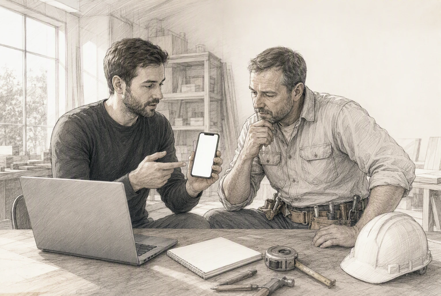 Developer inspects mobile booking page Contractor reviews site performance metrics