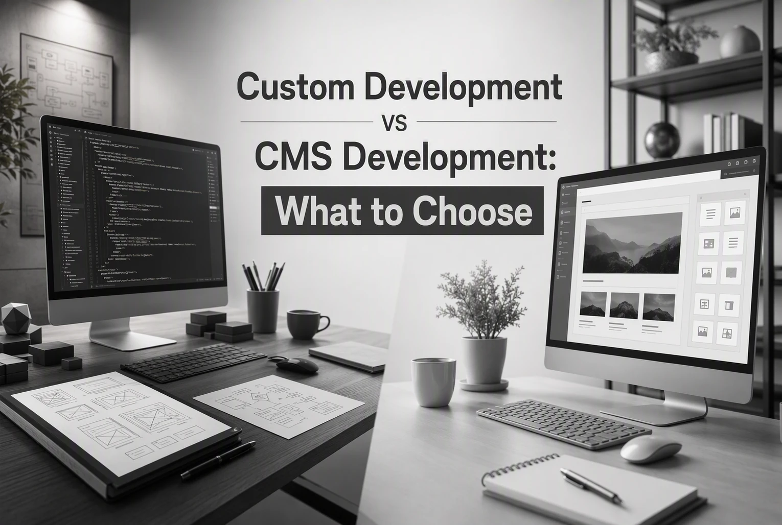Custom Development vs CMS Development: What to Choose