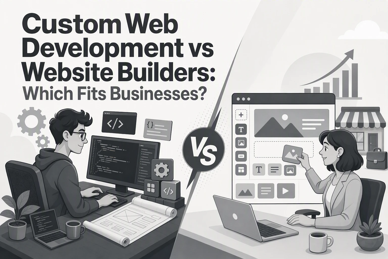 Custom Web Development vs Website Builders: Which Fits Businesses?