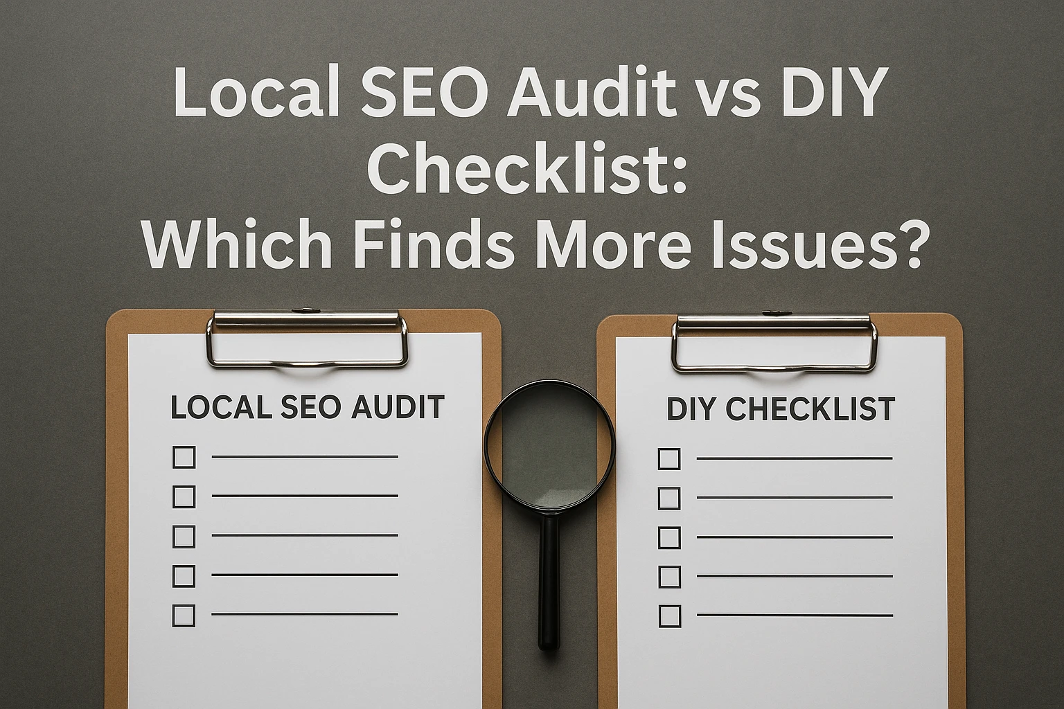 Local SEO Audit vs DIY Checklist: Which Finds More Issues?