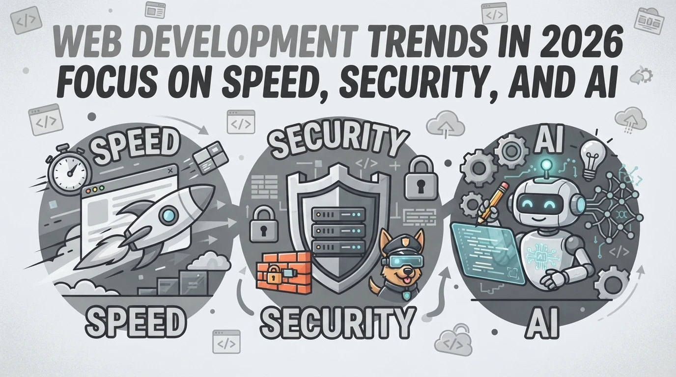 Web Development Trends in 2026 Focus on Speed, Security, and AI