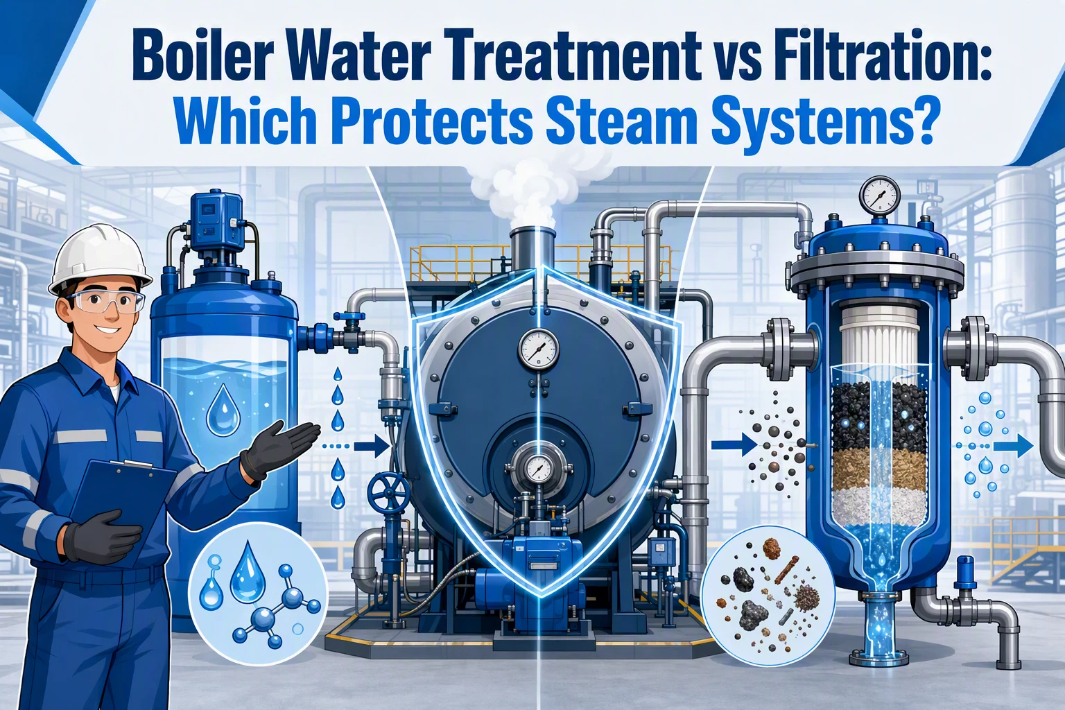 Boiler Water Treatment vs Filtration: Which Protects Steam Systems?
