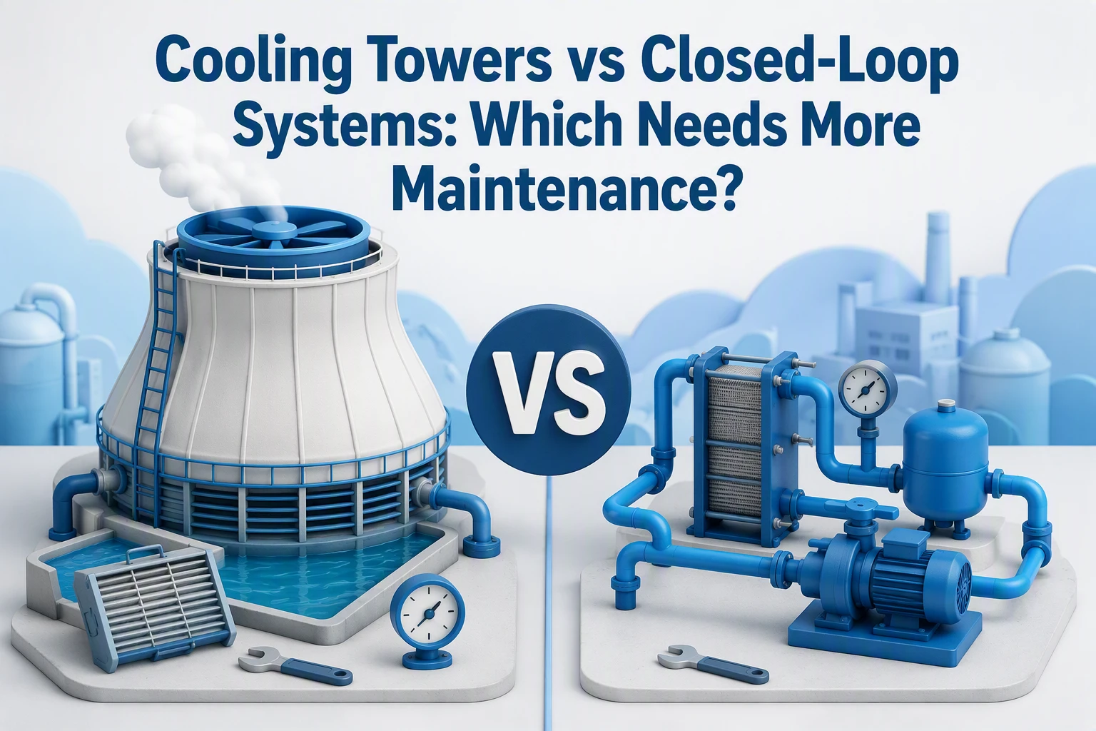 Cooling Towers vs Closed-Loop Systems: Which Needs More Maintenance?
