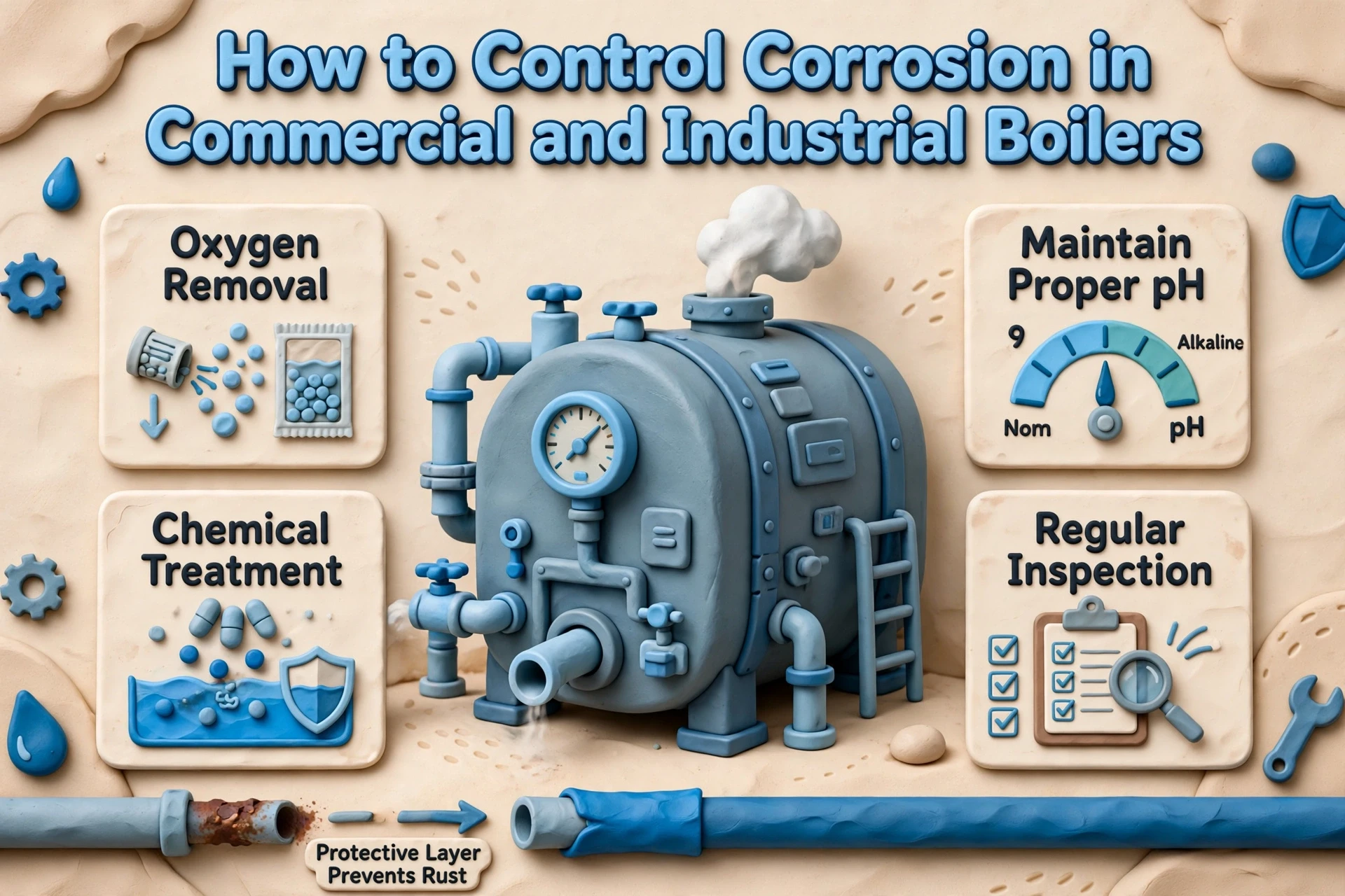 How to Control Corrosion in Commercial and Industrial Boilers