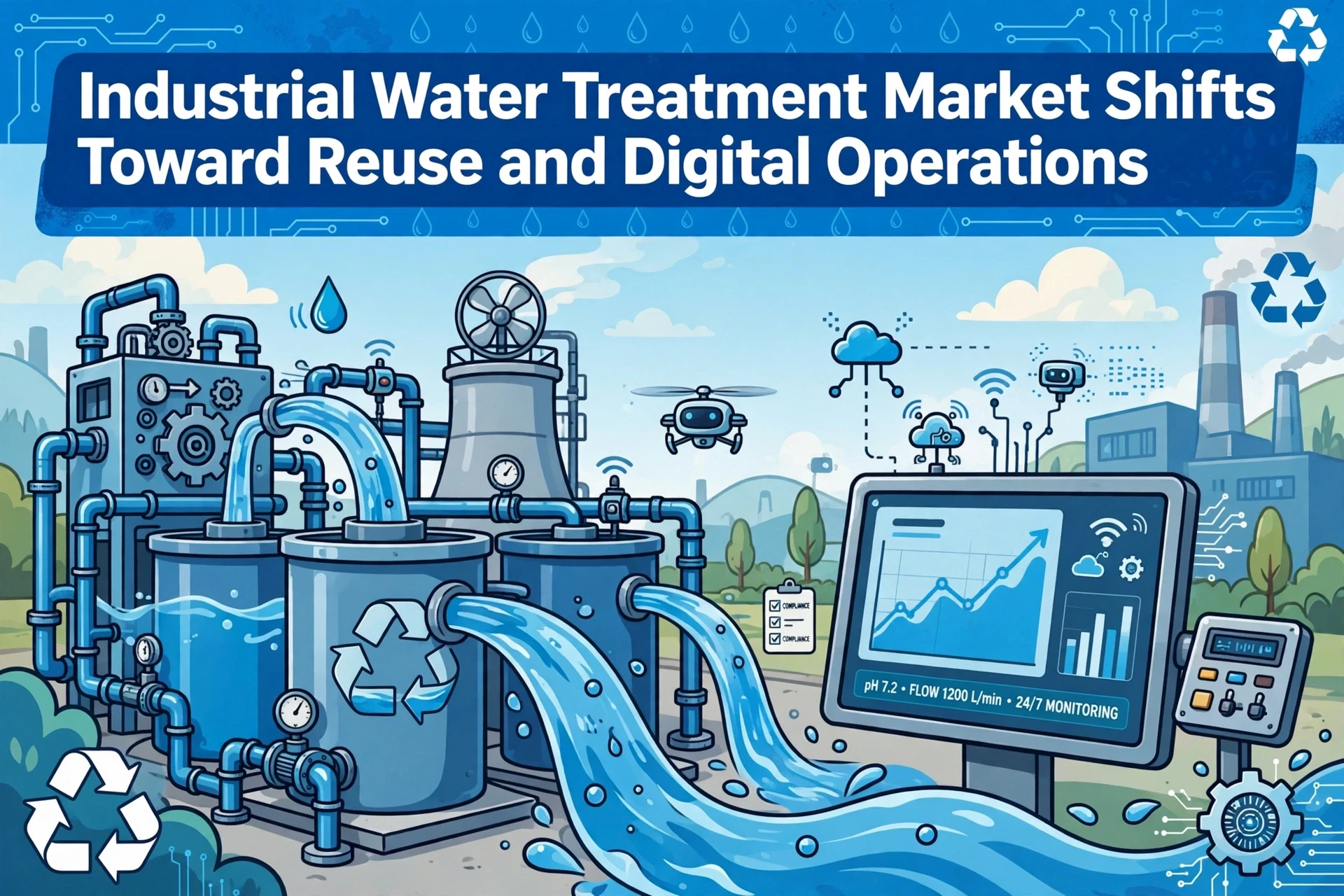 Industrial Water Treatment Market Shifts Toward Reuse and Digital Operations
