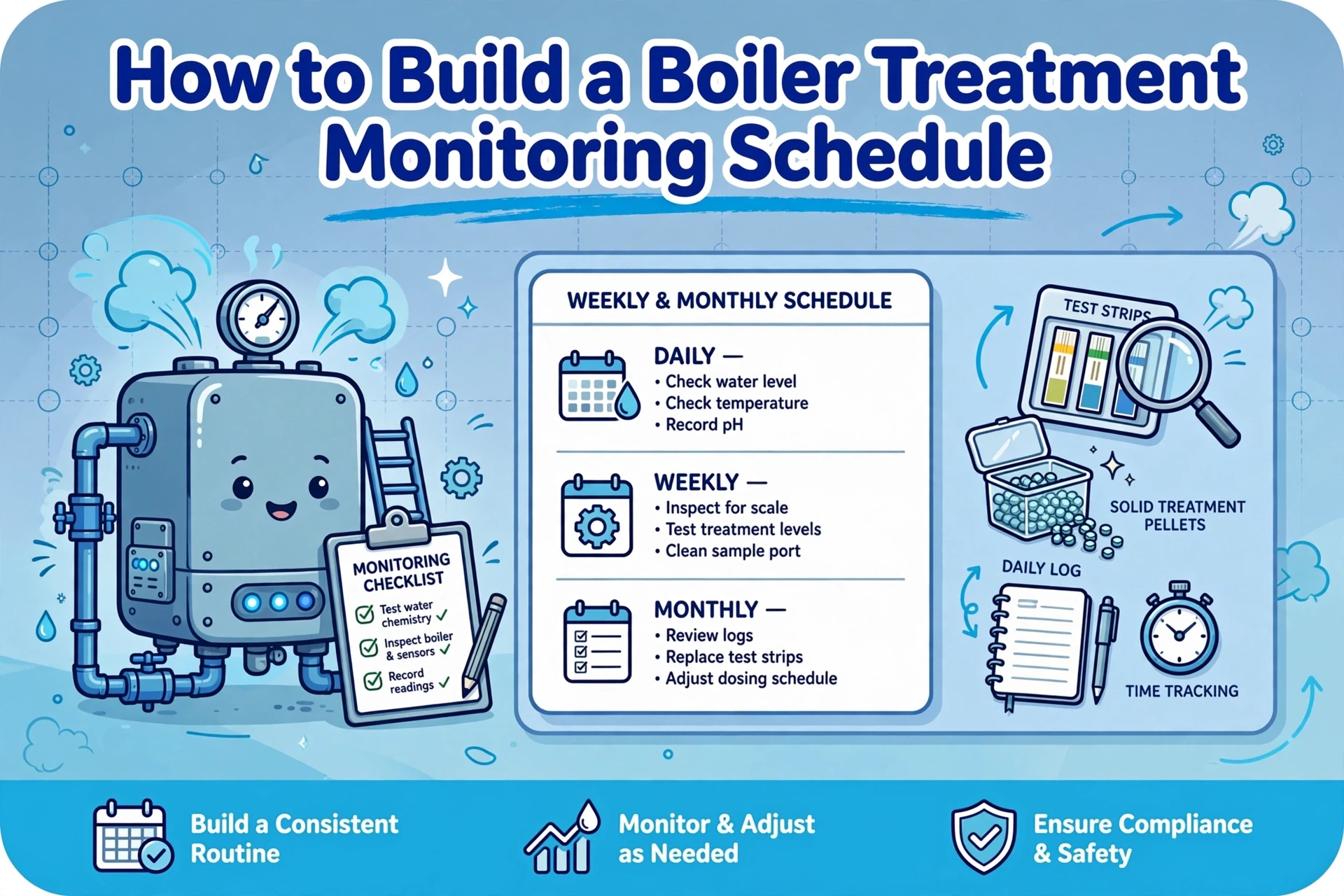 How to Build a Boiler Treatment Monitoring Schedule