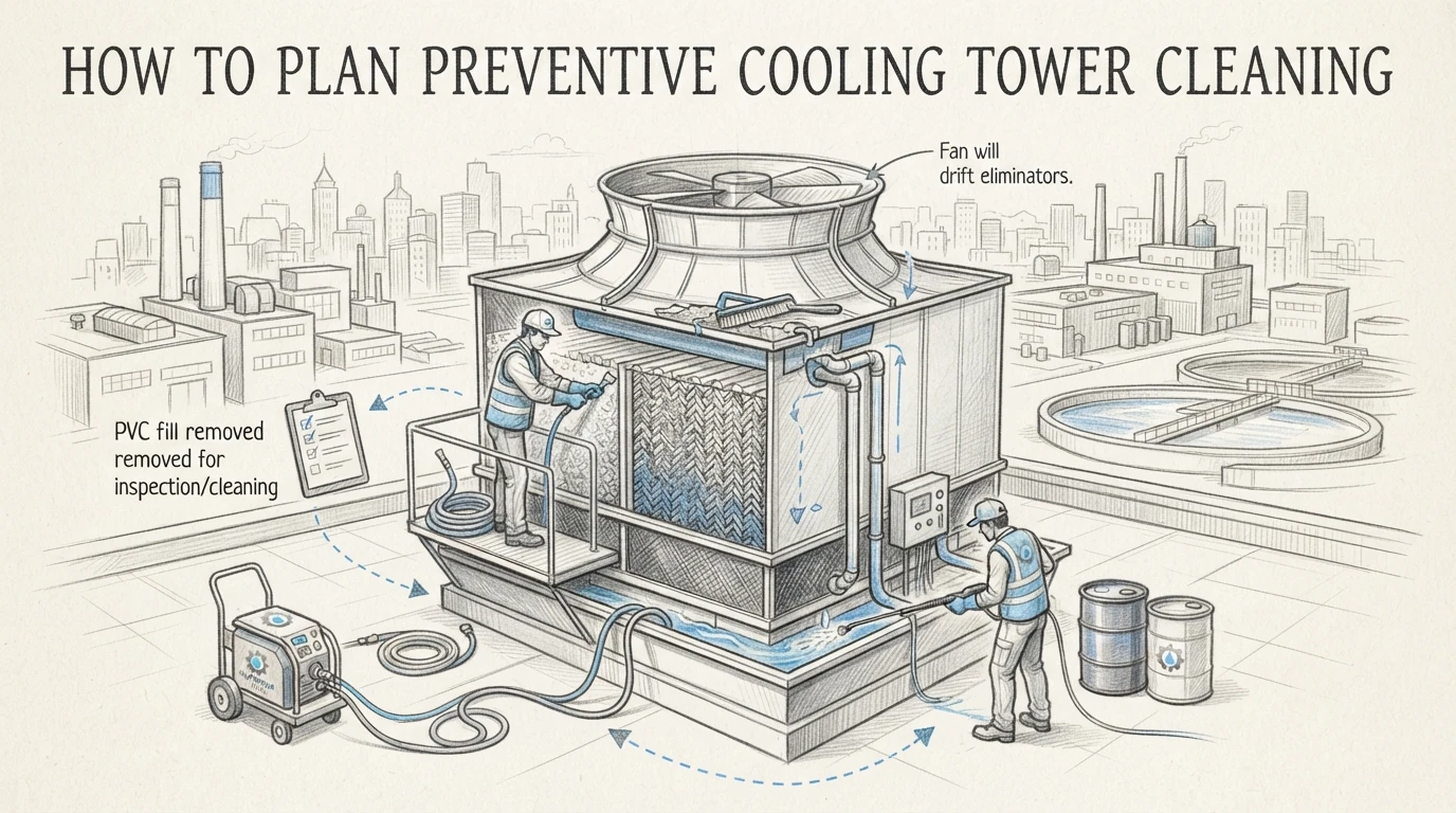 How to Plan Preventive Cooling Tower Cleaning