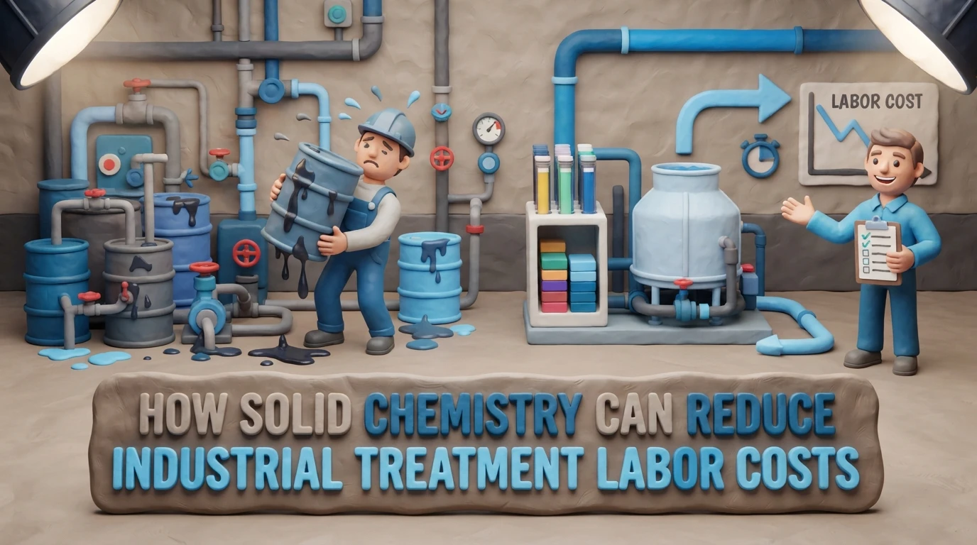 How Solid Chemistry Can Reduce Industrial Treatment Labor Costs