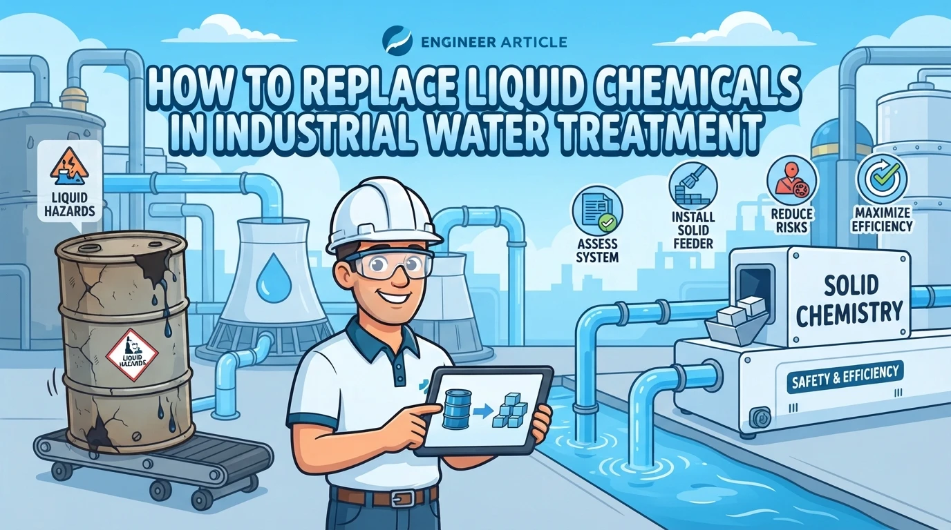 How to Replace Liquid Chemicals in Industrial Water Treatment