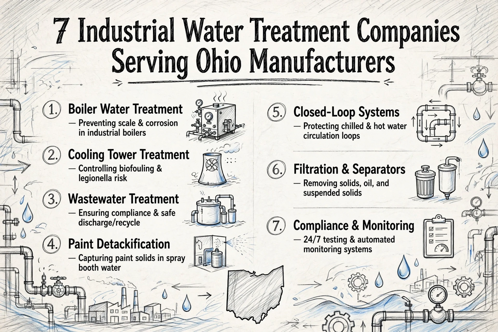 7 Industrial Water Treatment Companies Serving Ohio Manufacturers