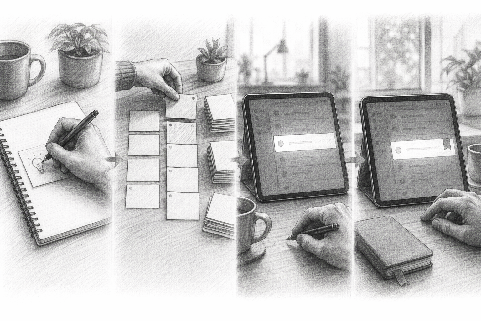 Flowchart illustrating task capture, prioritization, and resumption