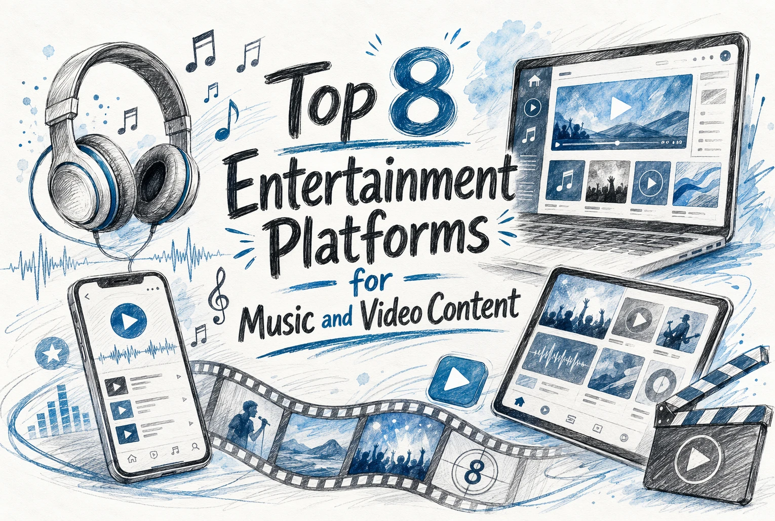 Top 8 Entertainment Platforms for Music and Video Content