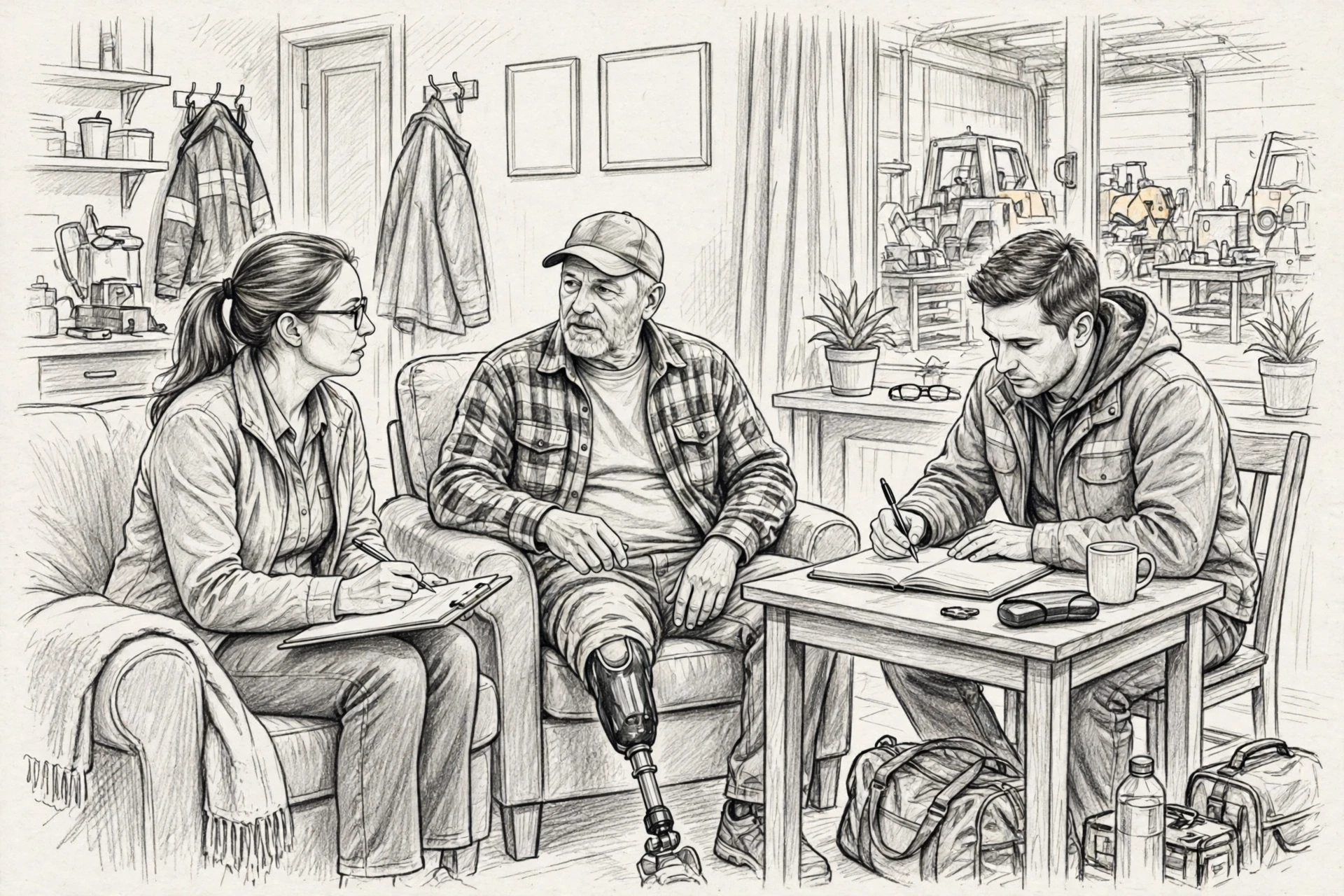 Home interview with veteran and trainer