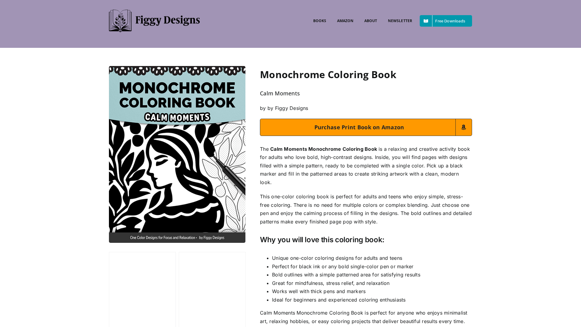 Ultimate Guide to Choosing Monochrome Coloring Books for Adults Figgy Designs Calm Moments