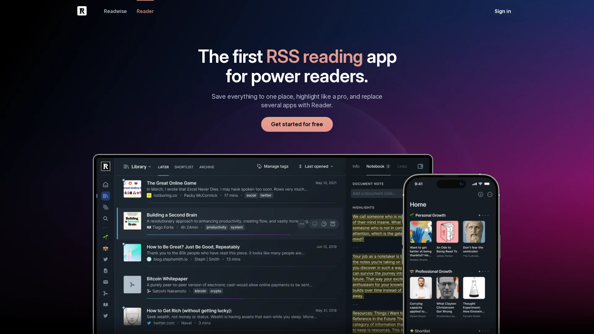 Readwise Reader