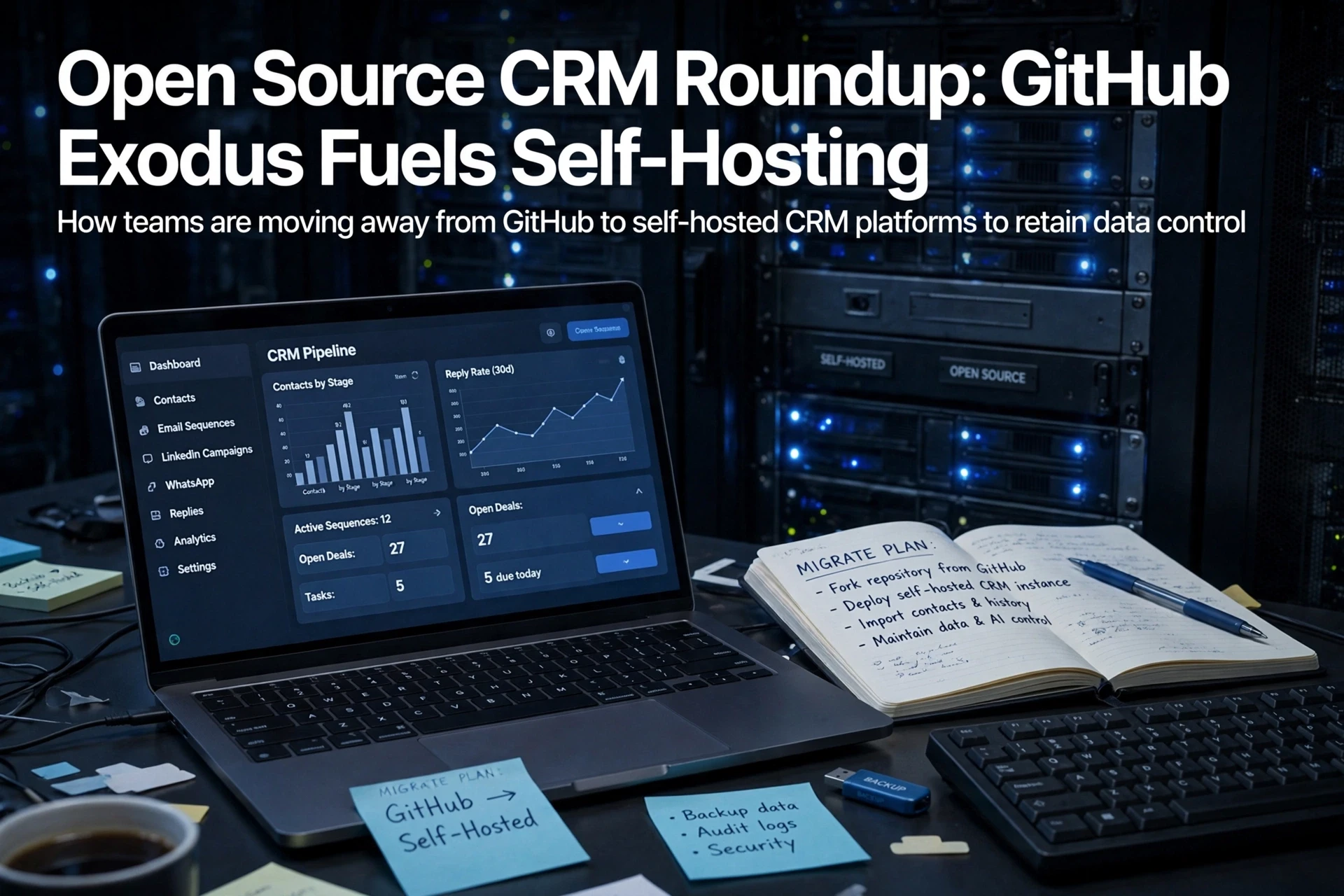 Open Source CRM Roundup: GitHub Exodus Fuels Self-Hosting