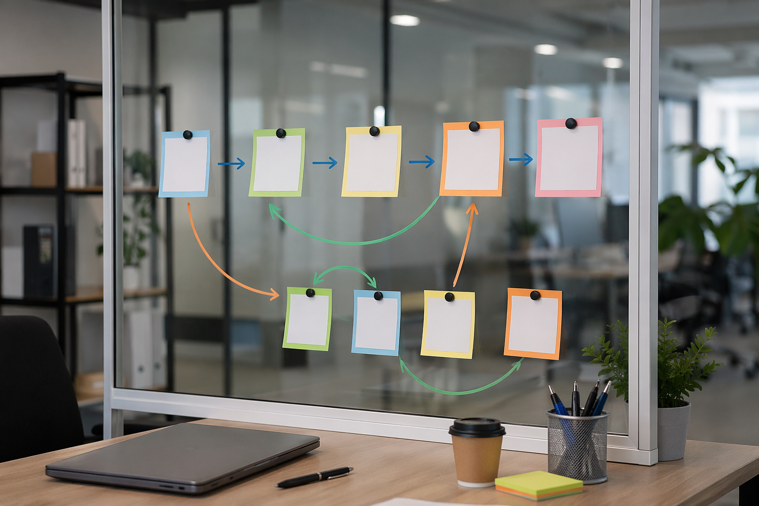 Workflow diagram illustrating automation process