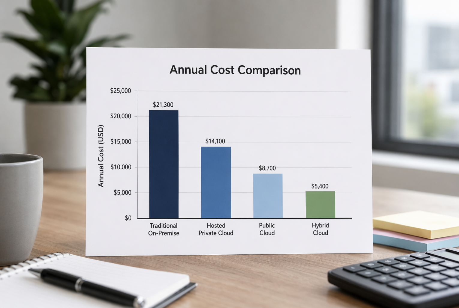 Bar chart comparing live chat and AI chatbot costs