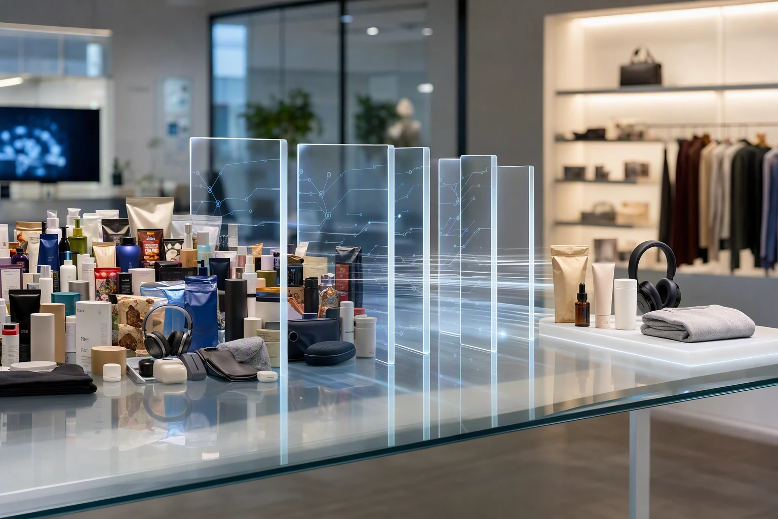 AI filtering products in a modern retail environment