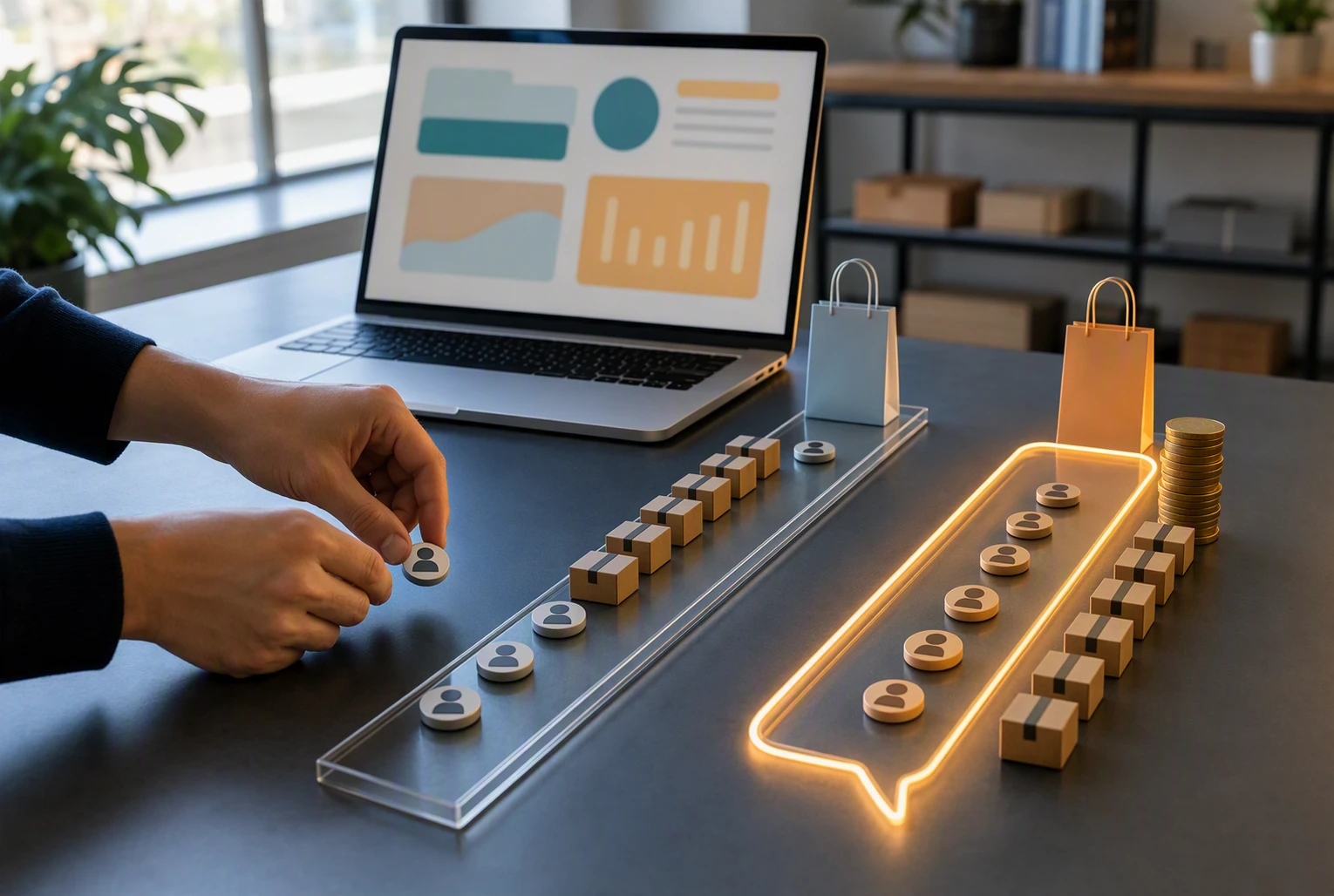 Split-testing chatbot impact on conversions and order value