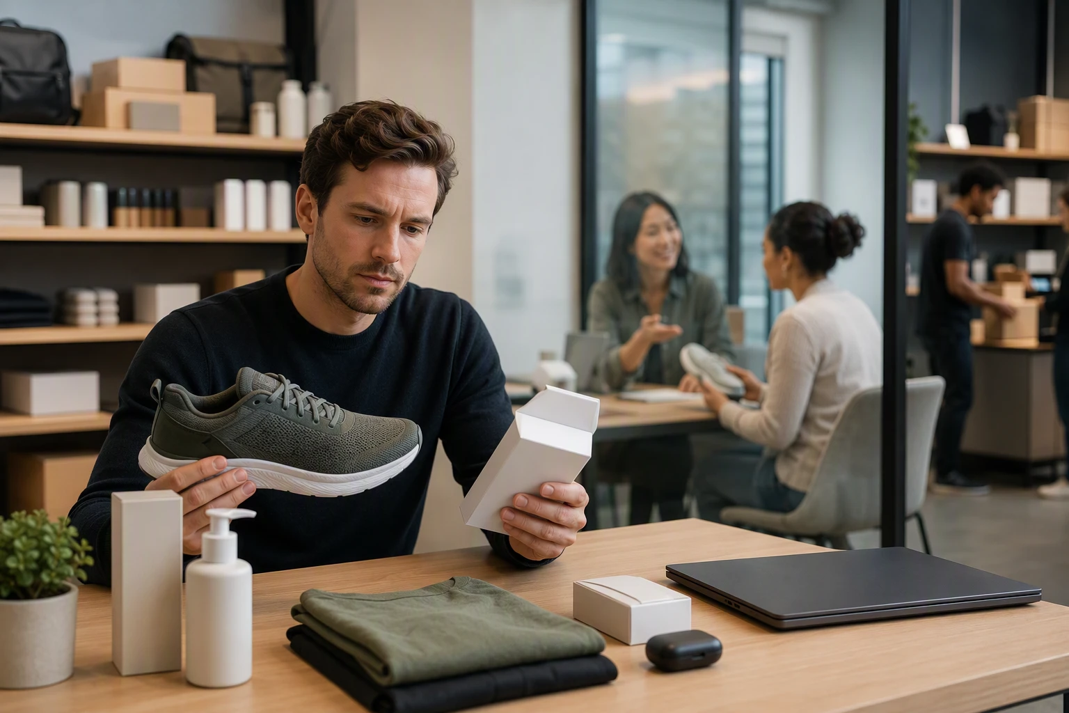 Shopify founder weighs product samples against live chatbot interactions