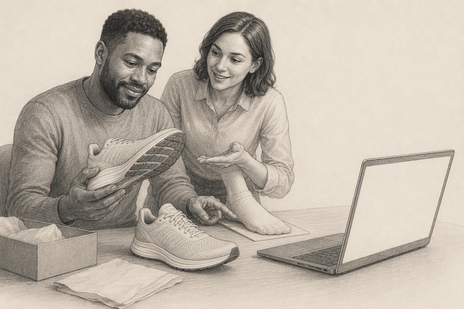 Shopper hesitates comparing product variants with AI assistant