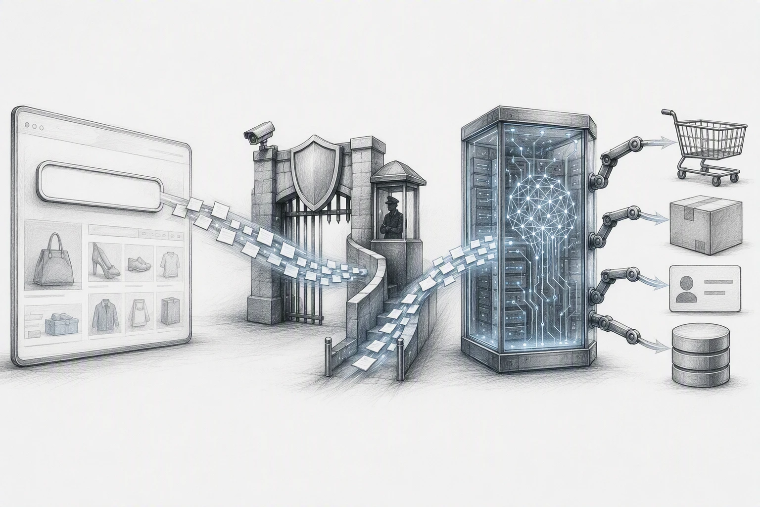 AI shopping bot workflow exposed through search field vulnerabilities
