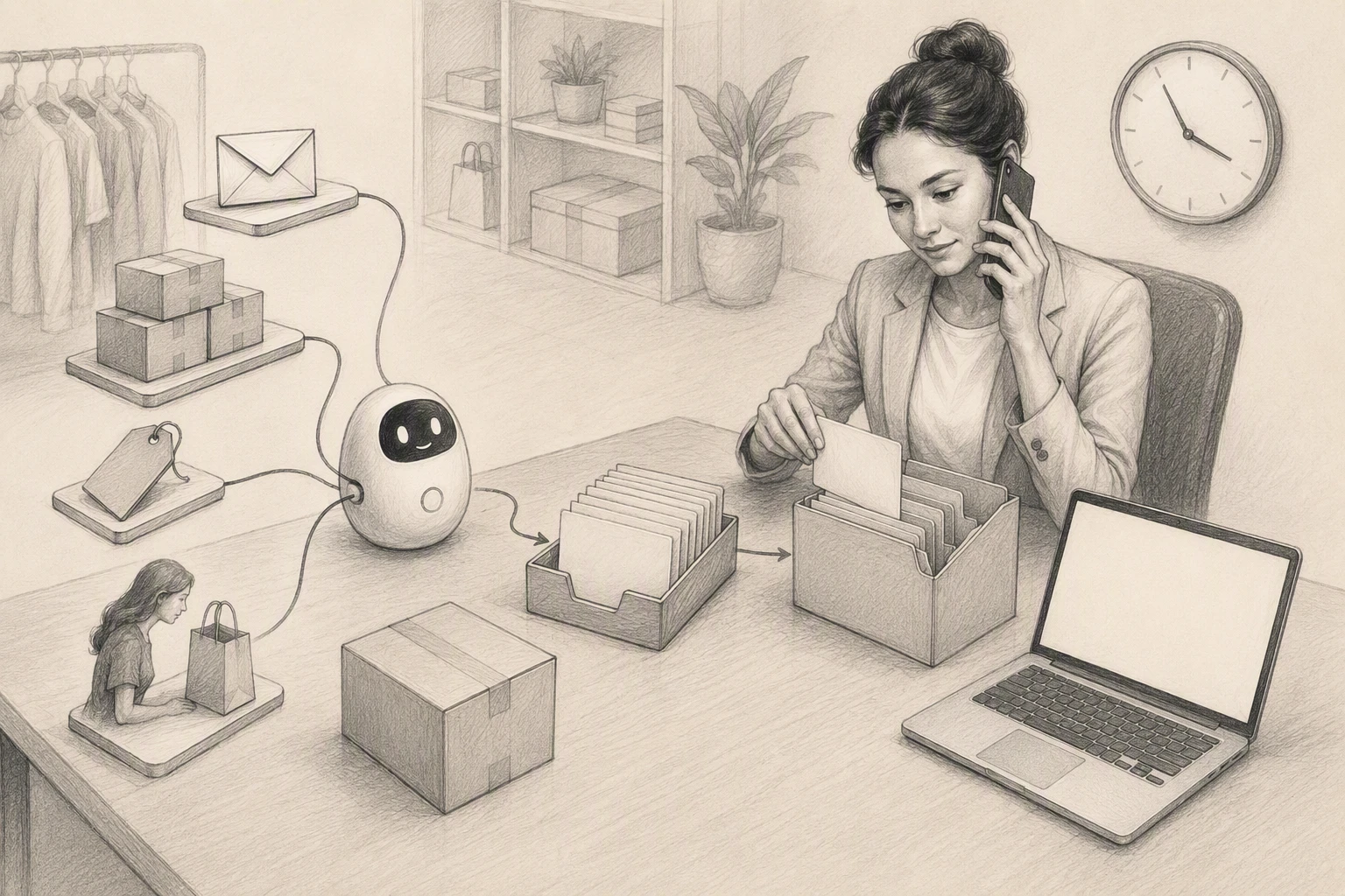 AI agent hands off Shopify leads to CRM workflow