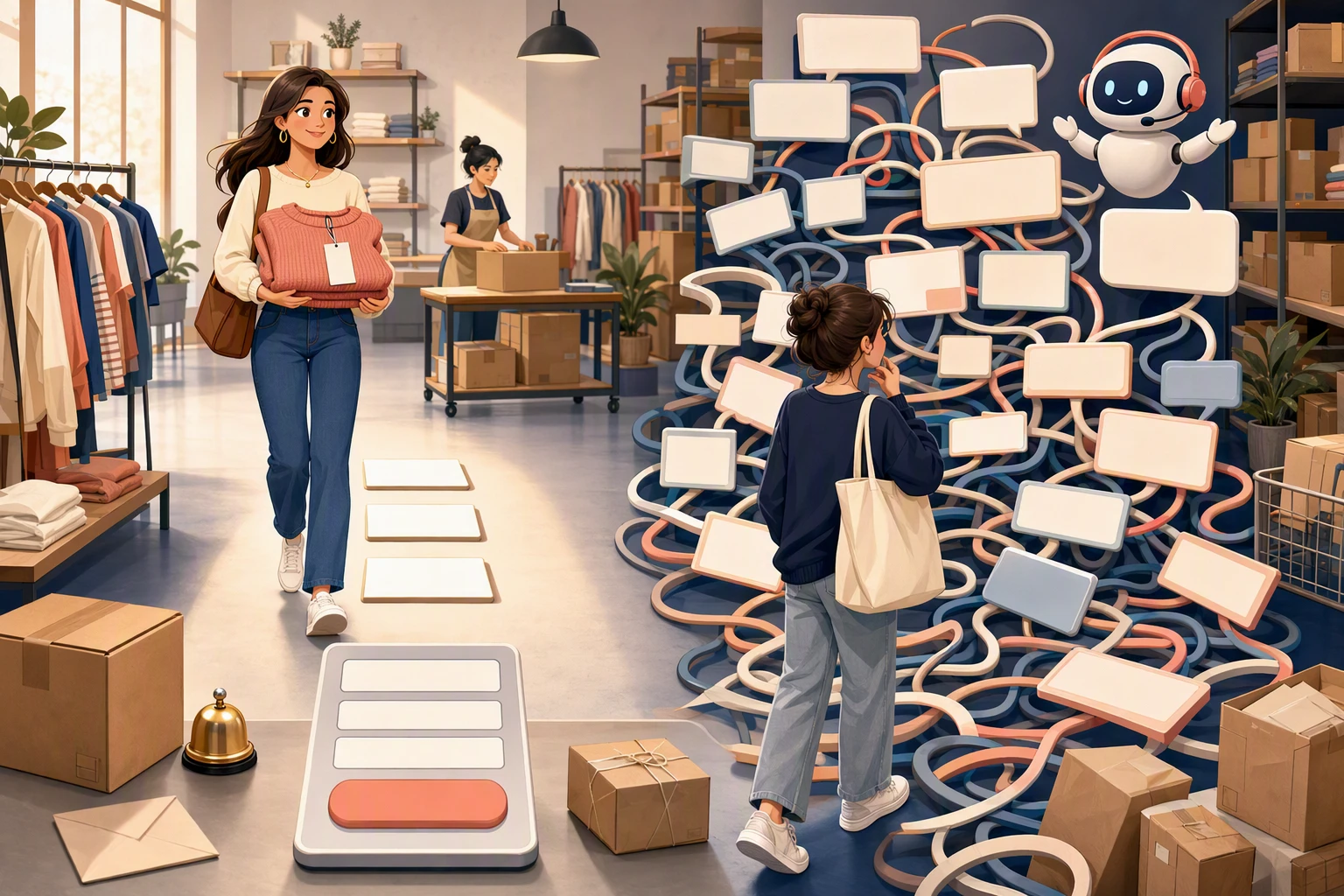 Shopper chooses form over chat for direct action paths
