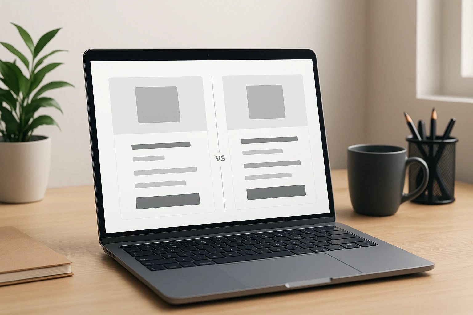 Two Shopify product boxes beside a clean comparison chart