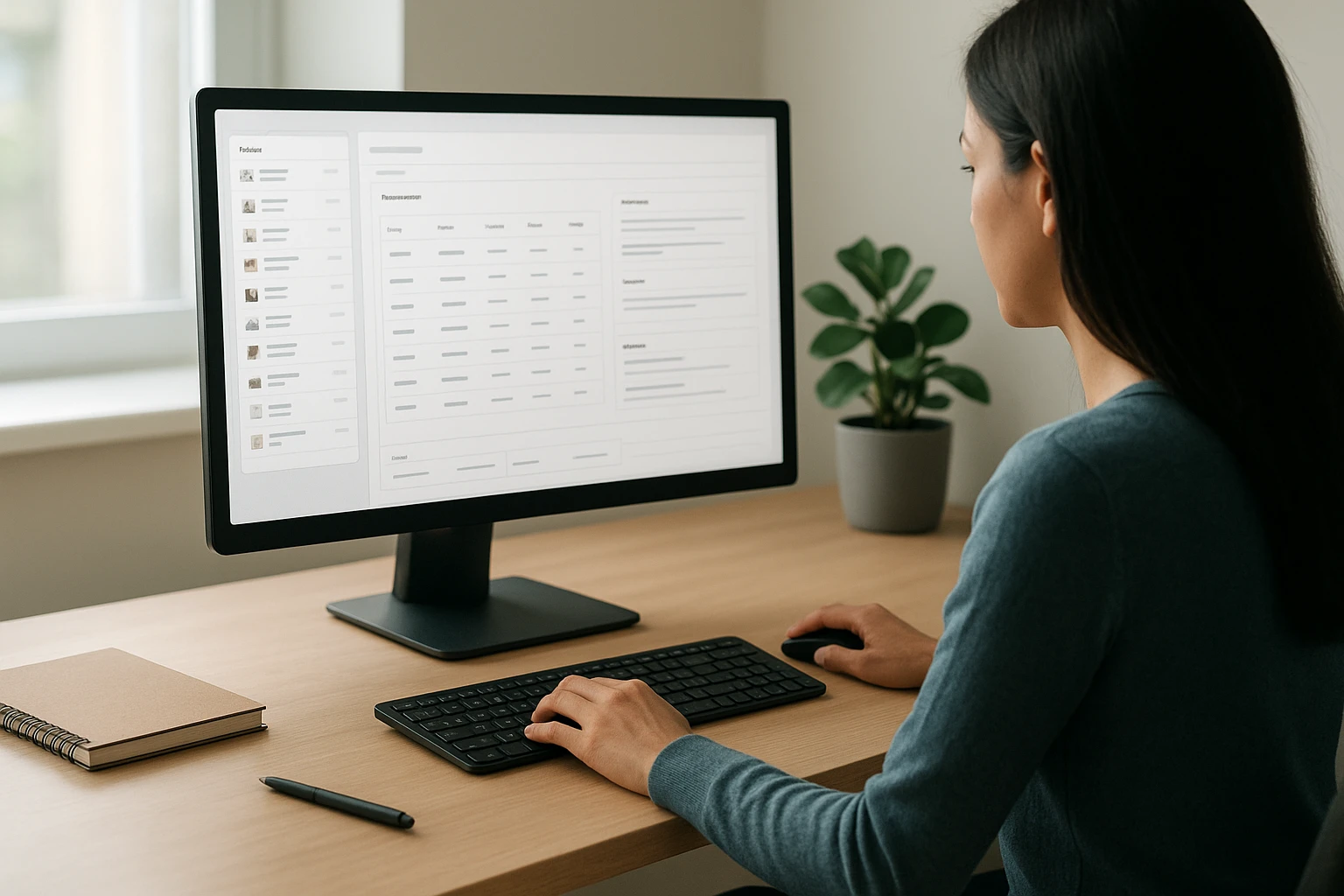 Merchant auditing product variants on Shopify desktop