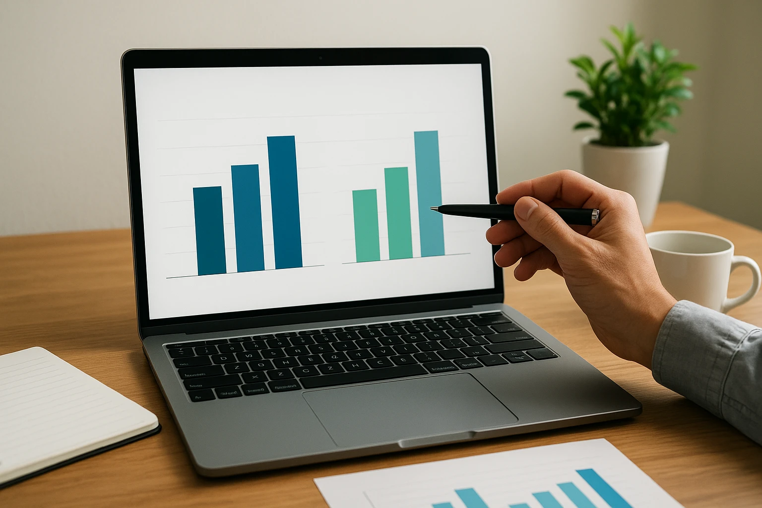 Clean dashboard split showing two separate revenue views