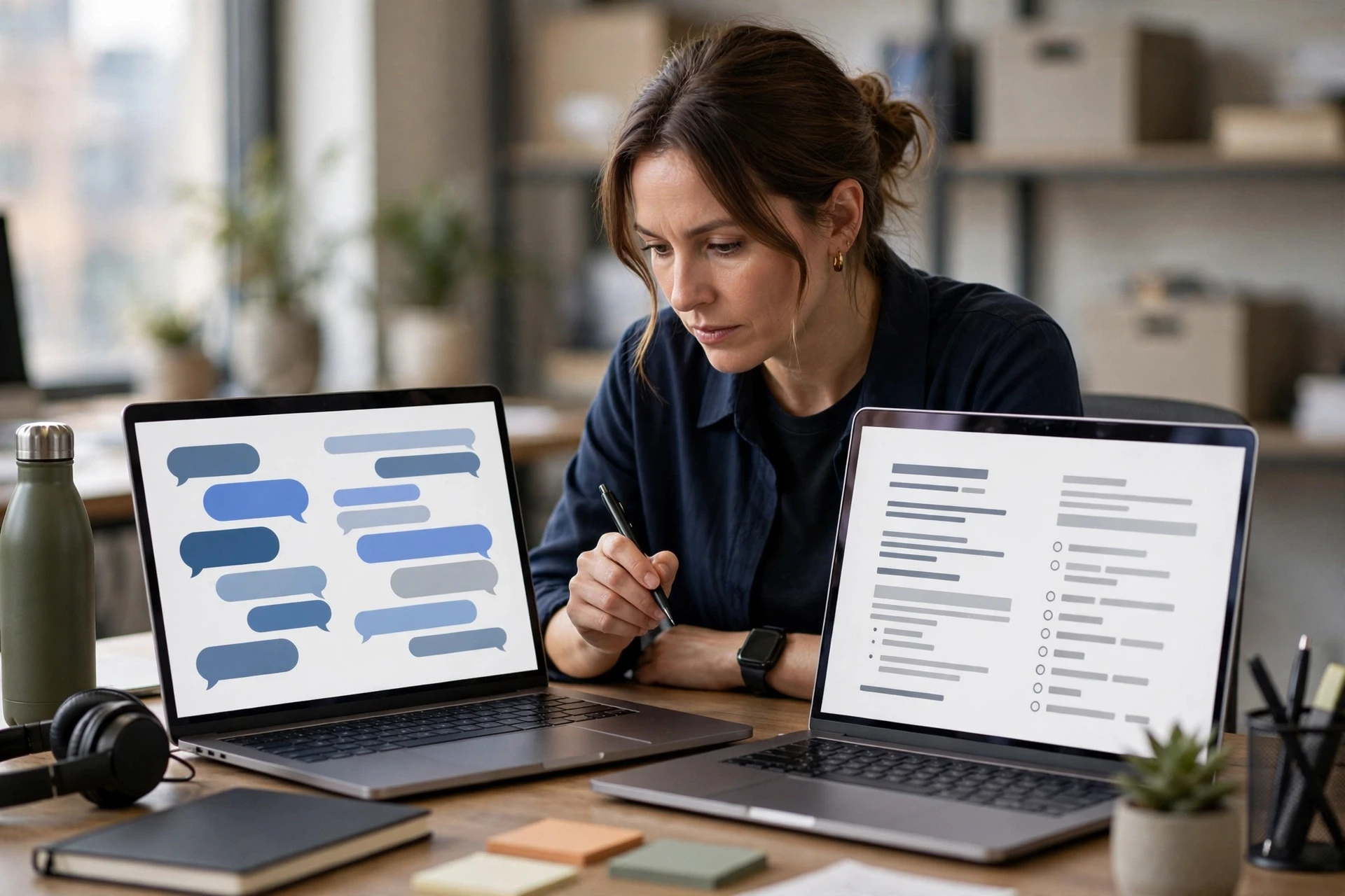 Support lead comparing chatbot answer to policy