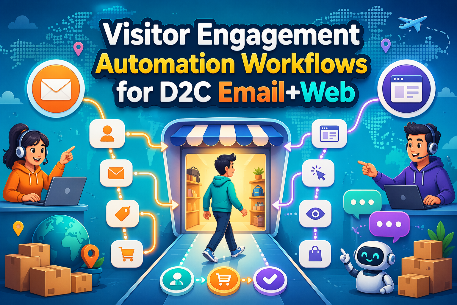 Visitor Engagement Automation Workflows for D2C Email+Web