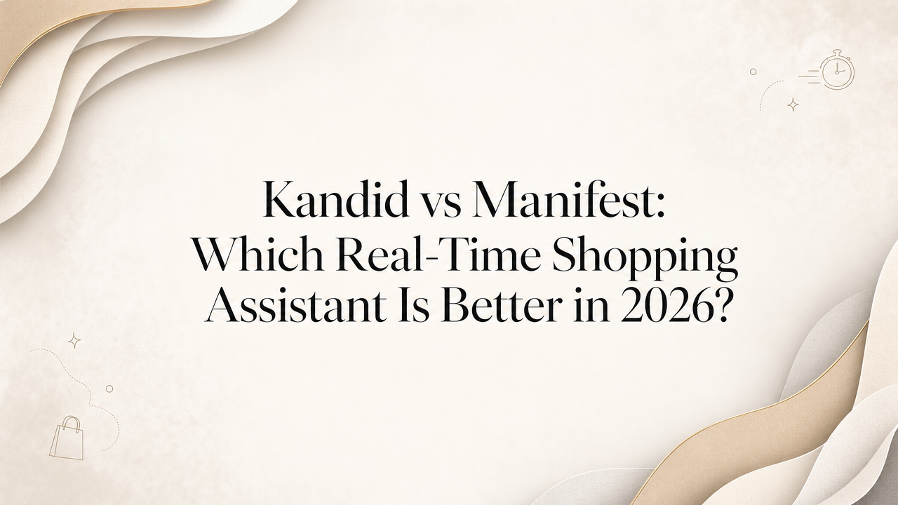 Kandid vs Manifest: Which Real-Time Shopping Assistant Is Better in 2026?