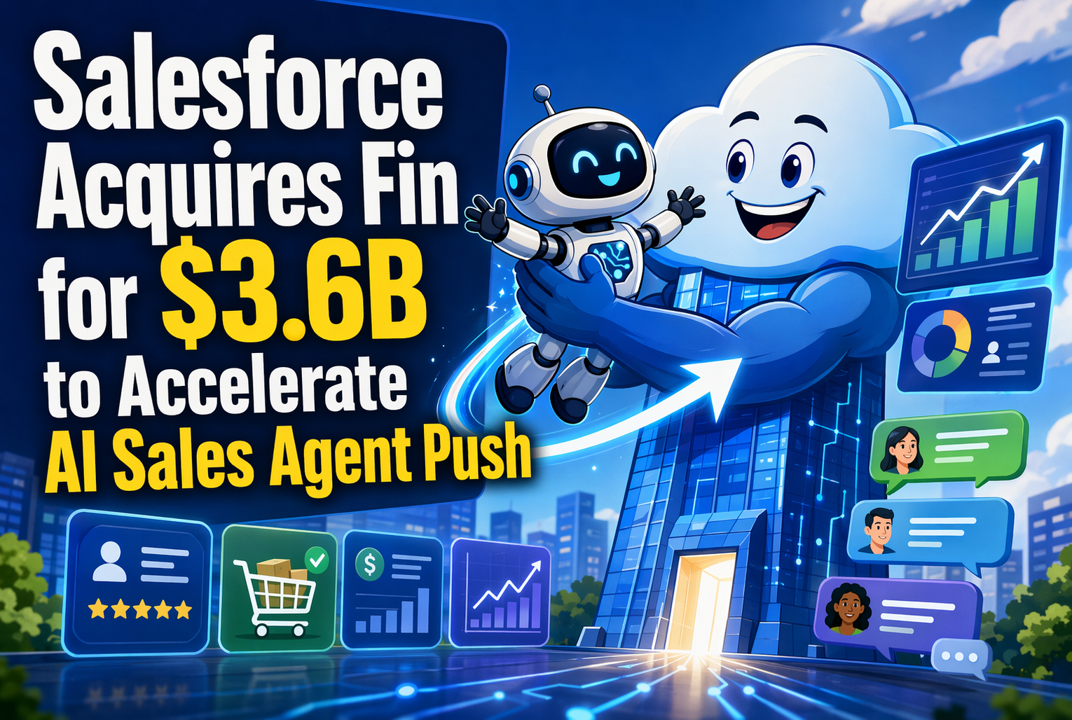 Salesforce Acquires Fin for $3.6B to Accelerate AI Sales Agent Push