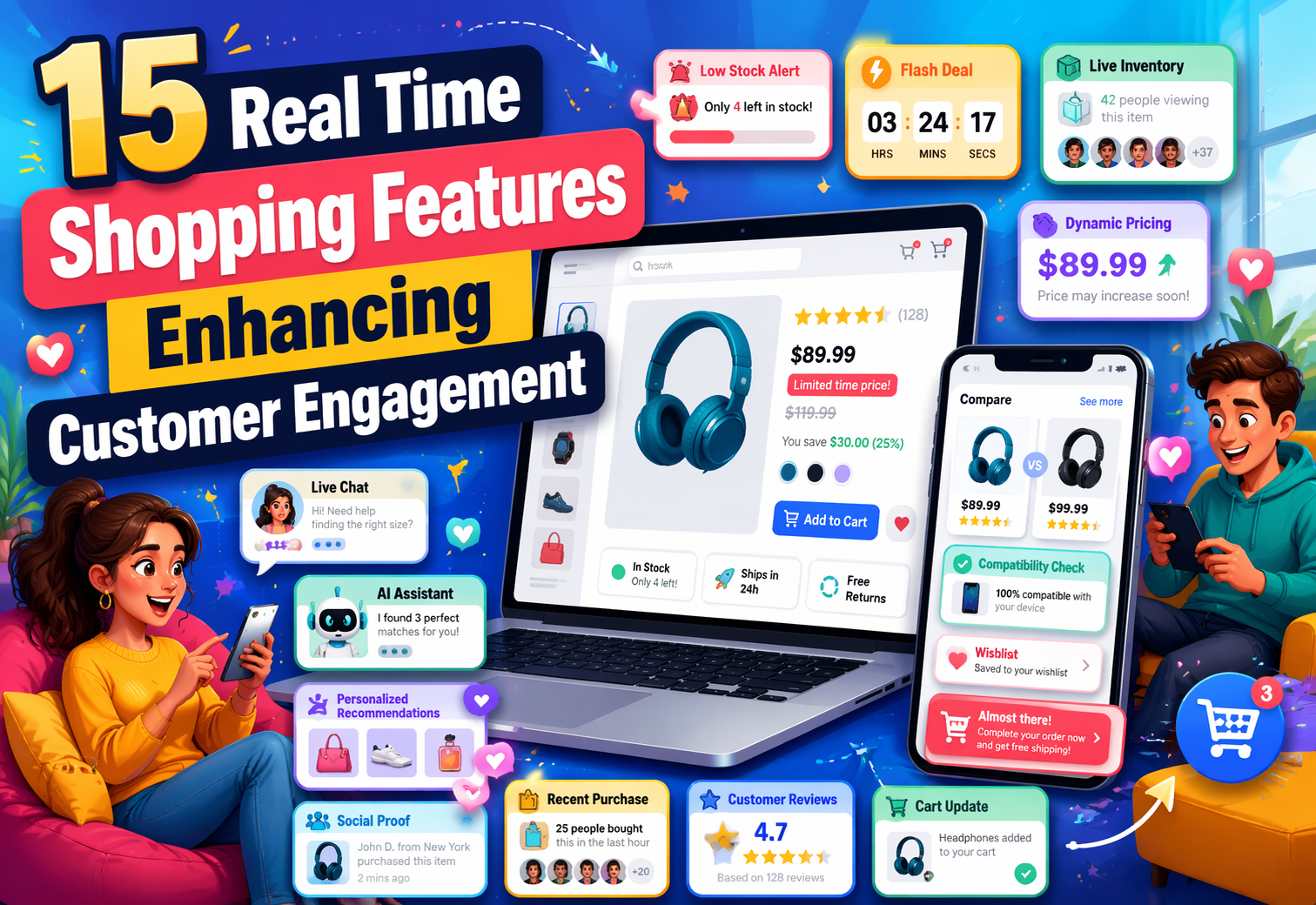 15 Real Time Shopping Features Enhancing Customer Engagement