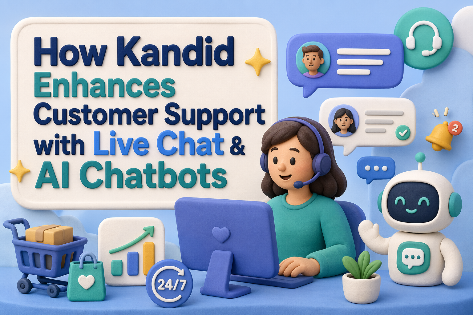 How Kandid Enhances Customer Support with Live Chat & AI Chatbots